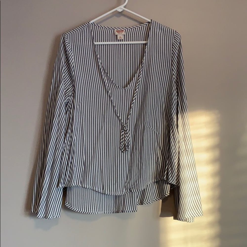 Bell Sleeve V-Neck